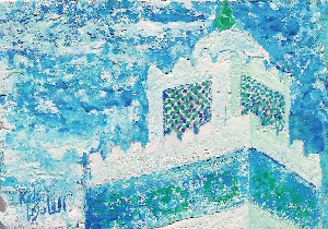 KADIRI,AHMED SAID-blue and the mosque