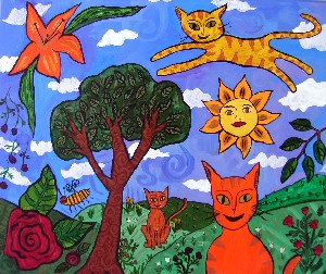 Woycechowsky,Melissa-Happy Cat Landscape