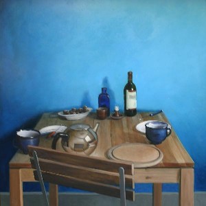 Still life with breakfast table