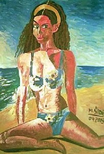 Sledz,Mirek-Girl on the beach