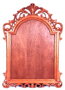 SHEER ELEGANCE - Hand Carved Wooden Frame for Mirror, Picture, Painting etc.in Solid Mahogany Wood