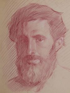 Study of a bearded man
