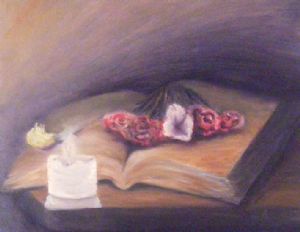 Pranich,Gabriel-Candle, book and flower