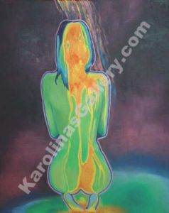 Thermal Nude - Kneeling in Shower