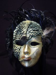 Chimera Mask -Designer mask made by Claudia Hapeman of www.socaldesignco.com.