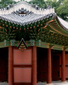 Asian Temple Door