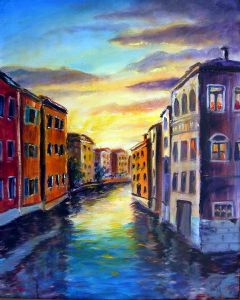Sunset on Venice Canal