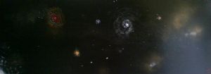 van Munster,Jorden-Big galaxy painting 1