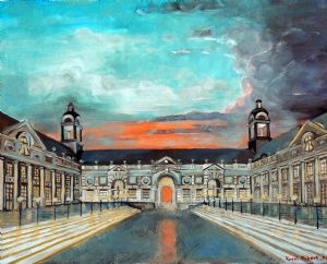 palace by sunset