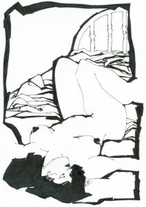Costello,Judith-Nude Study In Pen - Print