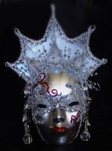Ice princess designer masquerade party mask from www.socaldesignco.com