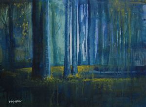 Moon Light in Forest