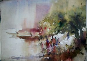 Bhattacharya,Abhijit-Landscape 3 ( Water Colour In Paper )