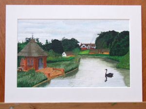 taylor,brian-Black Swan on Wroxham Waterway
