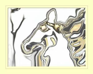 Liq Abstract Horse Face  Five