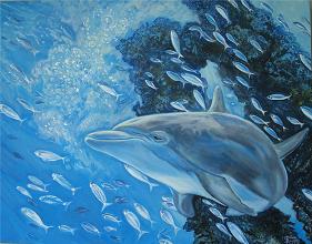 Baggett,Diann-Dolphin with Small Fish