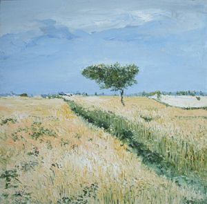 Wheat Fields With Tree
