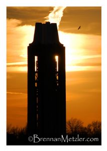Sunset over the Campanile