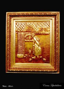 CHARMING TURTLE(GOLD FOIL WORK RELIEF)