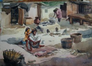 Bhattacharya,Abhijit-Landscape 6 ( Water Colour In Paper )