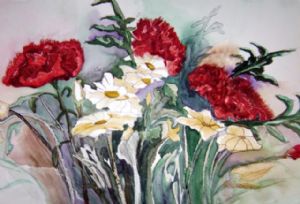 carnations and daisies