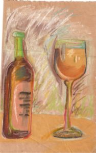 hall,shannon-Wine Glass and Bottle