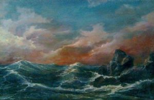 Stormy sea