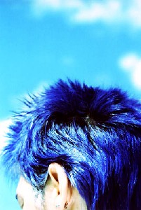 Blue  hair