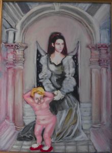 Caravaggi,Mistica-Mother and Child