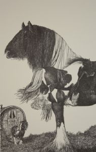 Chilbert,Paula-The Lottery Horse framed original