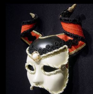 Minotaur Mask -Designer mask made by Claudia Hapeman of www.socaldesignco.com.