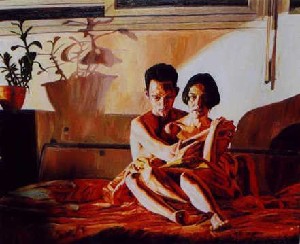 couple on bed