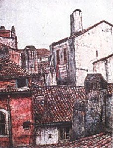 Rooftops (Hand Colored)