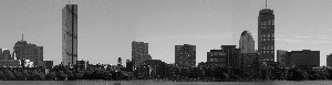 Boston Skyline Black & White