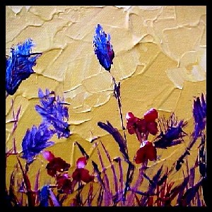 <b>Blue Brush Flowers
