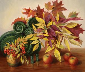 Zrazhevsky,Arkady-Autumn leaves and the green ram