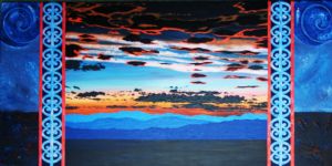 Heath,Andrew-Blue Sunset with Koru Pattern