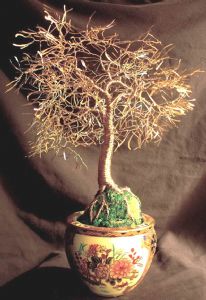 Villano,Sal-ASIAN GOLD LEAVES - Wire Tree Sculpture