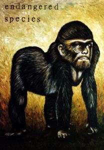Gorialla with selfportrait