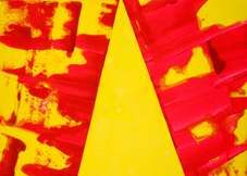 Red and Yellow Abstract +Triangle