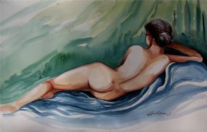 LADY ( Water Colour In FABRIANO )