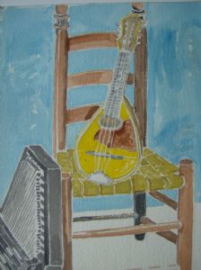 Worthley,Cathy-Still life with mandolin