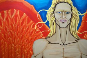 Michael - The Archangel by MentorSulemanovski Angel Acrylic on Canvas