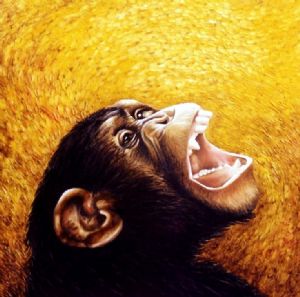 Chimpanzee portrait (4)
