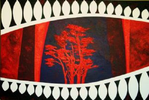 Heath,Andrew-Abstract Orange Tree Silhoutte