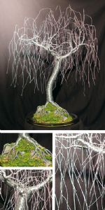 Villano,Sal-GENTLE WILLOW  - Wire Tree Sculpture, by Sal Villano
