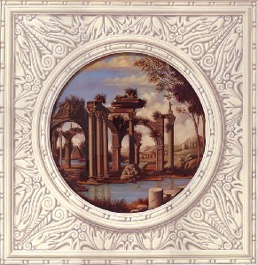 Art,Mande-Ruins in trompe l'oeil frame n.1