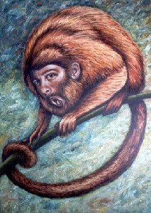 Howler with selfportrait