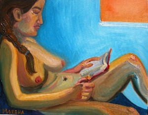 Morena,Laura-Sophia Reading a Book
