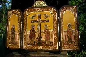 B- Byzantine Icon -triptic